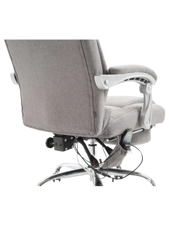 Cadeira de escritório tecido Pacific com função de massagem, cinza