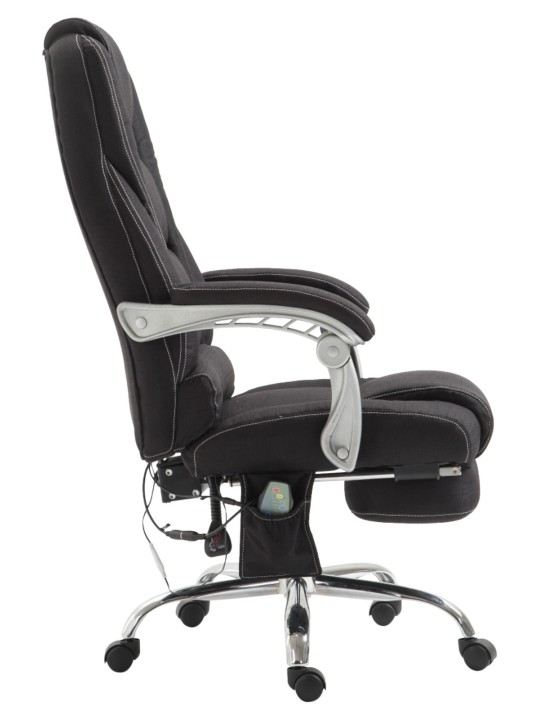 Cadeira de escritório tecido Pacific com função de massagem, preto