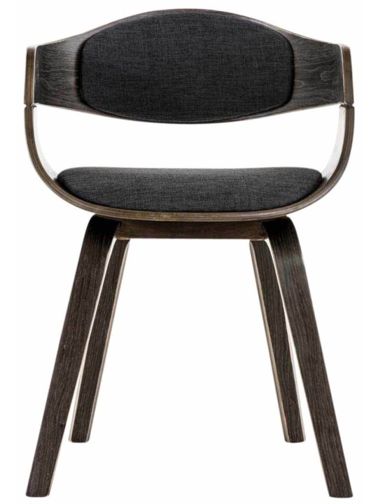 Conjunto de 2 cadeiras em tecido Kingston, cinza/cinza escuro