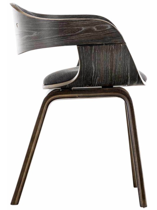 Conjunto de 2 cadeiras em tecido Kingston, cinza/cinza escuro