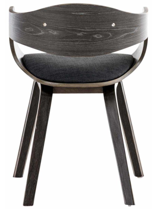 Conjunto de 2 cadeiras em tecido Kingston, cinza/cinza escuro