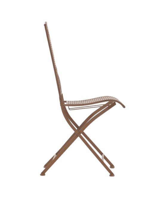 Conjunto de 2 cadeiras de jardim Kiran, castanho antigo