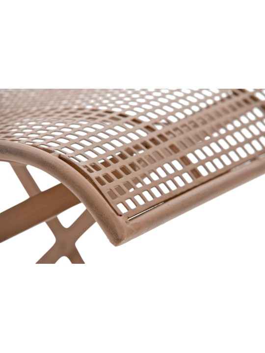 Conjunto de 2 cadeiras de jardim Kiran, castanho antigo