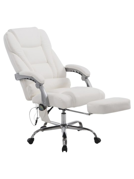 Cadeira de escritório Pacific com função de massagem, branco