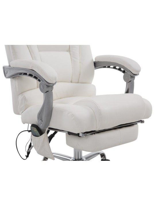 Cadeira de escritório Pacific com função de massagem, branco