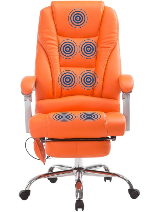 Cadeira de escritório Pacific com função de massagem, laranja Cadeira de escritório Pacific com função de massagem, laranja