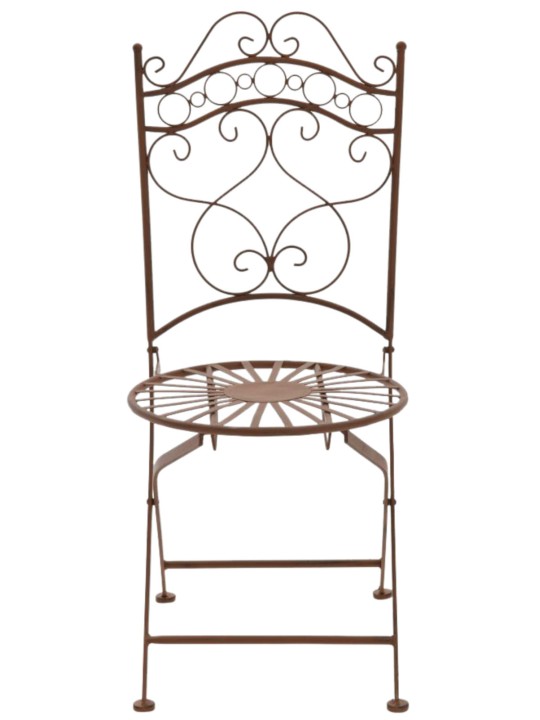 Conjunto de 2 cadeiras Indra, castanho antigo