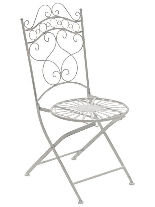 Conjunto de 2 cadeiras Indra, branco antigo