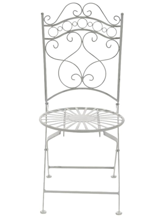 Conjunto de 2 cadeiras Indra, branco antigo