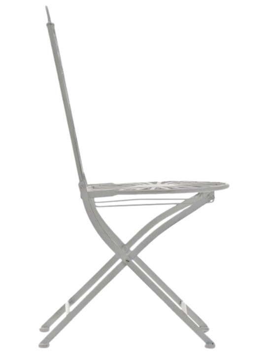 Conjunto de 2 cadeiras Indra, branco antigo