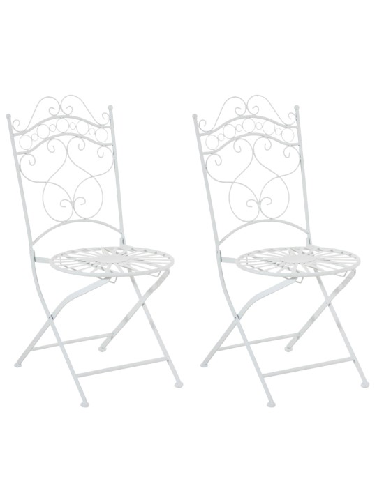 Conjunto de 2 cadeiras Indra, branco