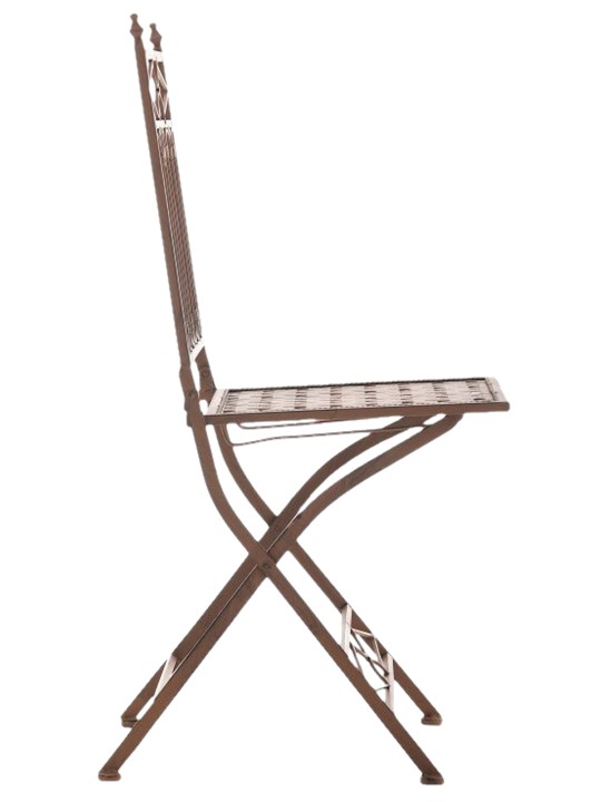 Conjunto de 2 cadeiras dobráveis ​​Asina, castanho antigo