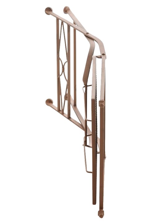 Conjunto de 2 cadeiras dobráveis ​​Asina, castanho antigo