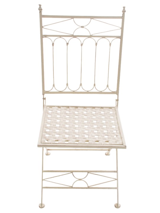 Conjunto de 2 cadeiras dobráveis ​​Asina, creme antigo