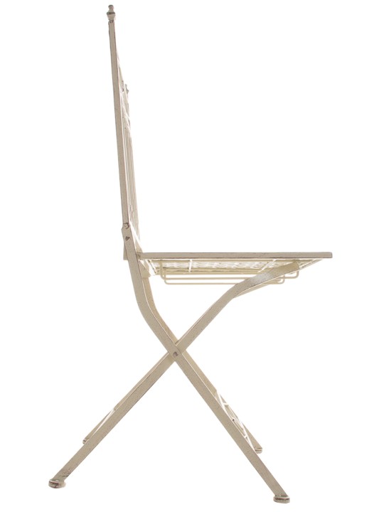 Conjunto de 2 cadeiras dobráveis ​​Asina, creme antigo