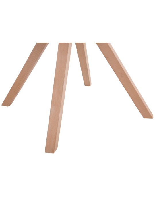 Conjunto de 4 cadeiras para visitantes em tecido Toulouse Square Natura, castanho