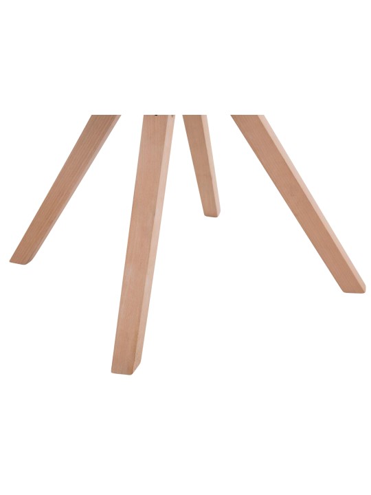 Conjunto de 4 cadeiras para visitantes em tecido Toulouse Square Natura, creme