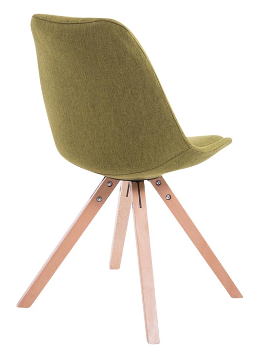 Conjunto de 4 cadeiras para visitantes em tecido Toulouse Square Natura, verde