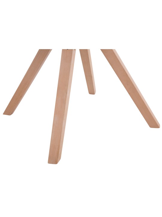 Conjunto de 4 cadeiras para visitantes em tecido Toulouse Square Natura, taupe