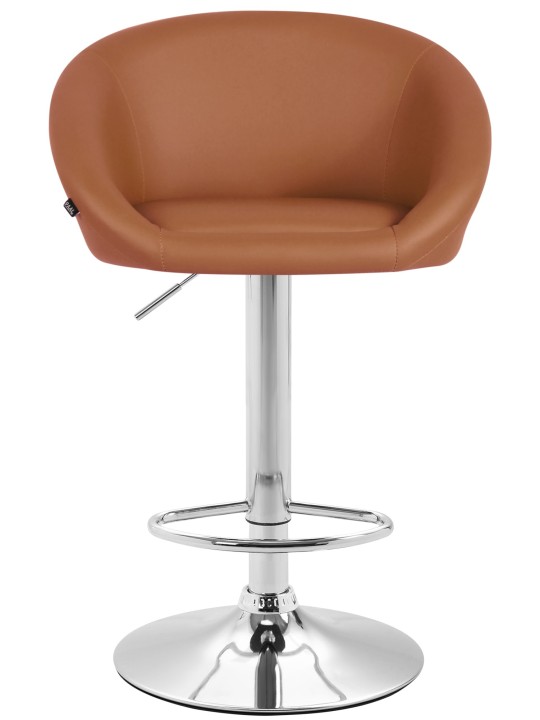 Banqueta alta Miami V2 C, castanho claro