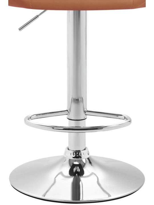 Banqueta alta Miami V2 C, castanho claro