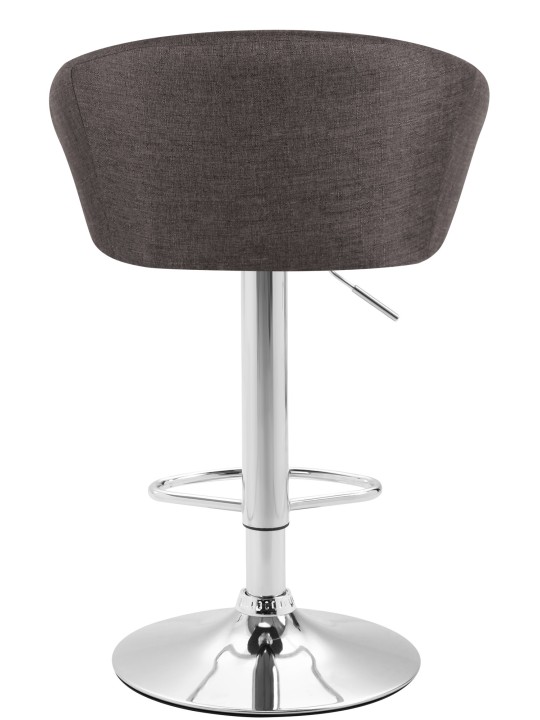 Banqueta alta Miami V2 tecido C, cinza escuro