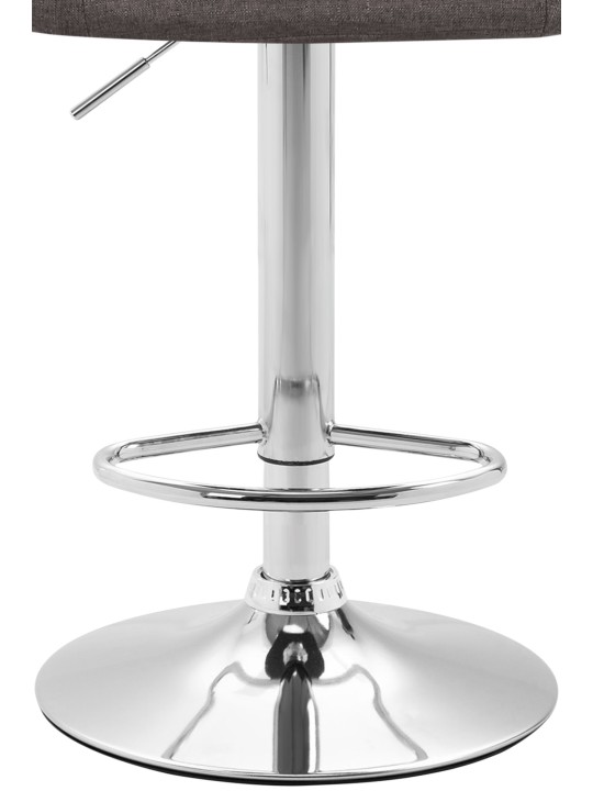 Banqueta alta Miami V2 tecido C, cinza escuro