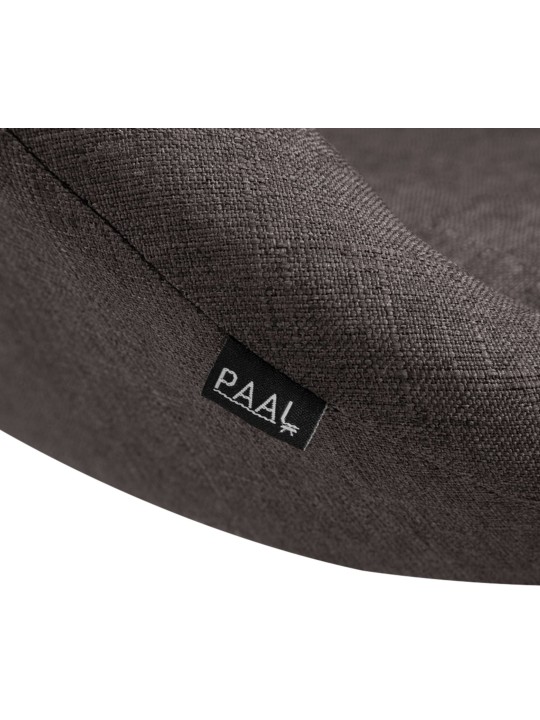 Conjunto de 2 bancos altos Miami V2 em tecido cromado, cinza escuro