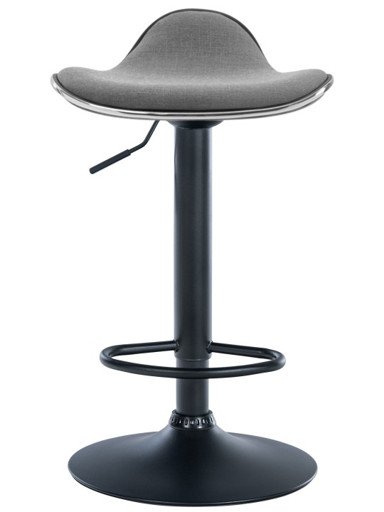 Banco alto tecido Shanghai, cinza claro