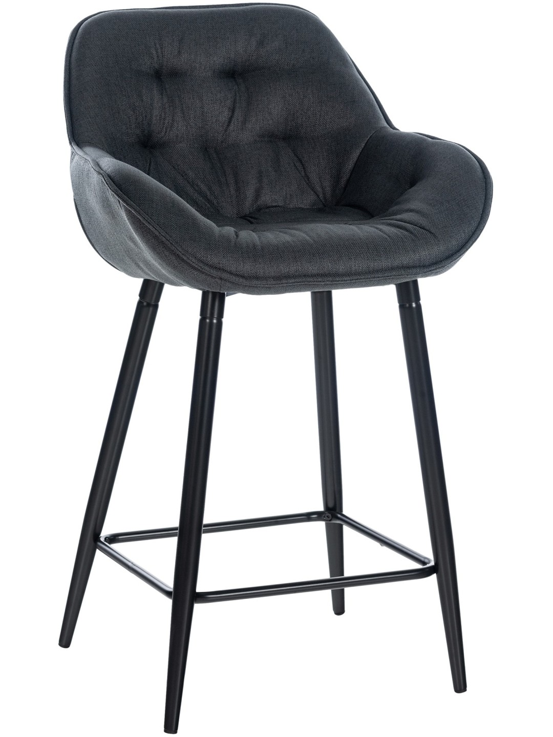 Banqueta alta tecido Gibson, cinza escuro