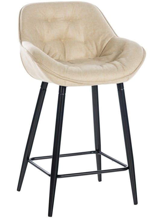 Banqueta alta tecido Gibson, creme