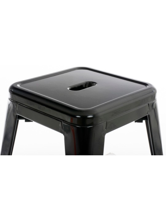 Conjunto de 4 bancos Armin, preto