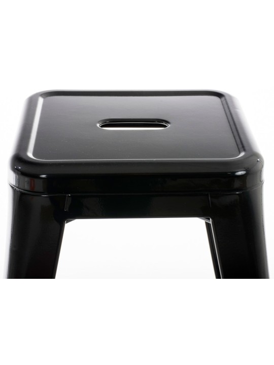 Conjunto de 4 bancos Armin, preto