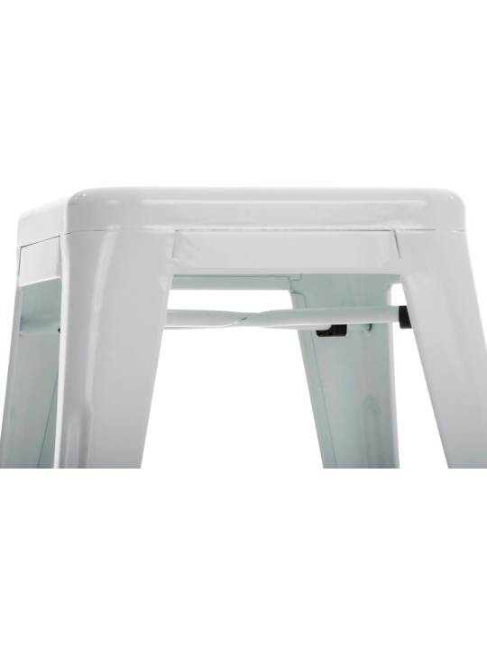 Conjunto de 4 bancos Armin, branco Conjunto de 4 bancos Armin, branco