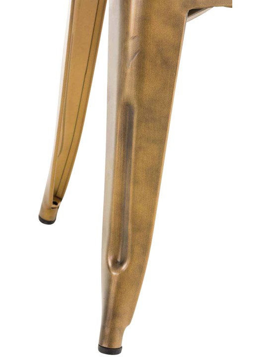 Conjunto de 4 bancos Armin, dourado Conjunto de 4 bancos Armin, dourado