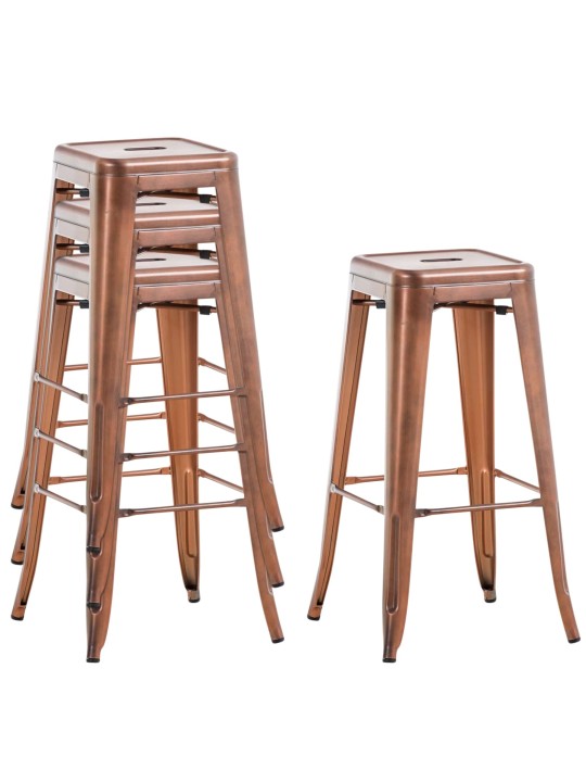 Banqueta alta Joshua V2, cobre