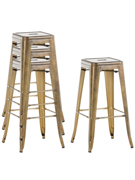 Banqueta alta Joshua V2, dourado