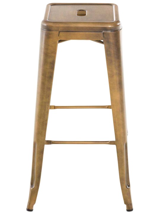 Conjunto de 2 bancos altos Joshua V2, dourado