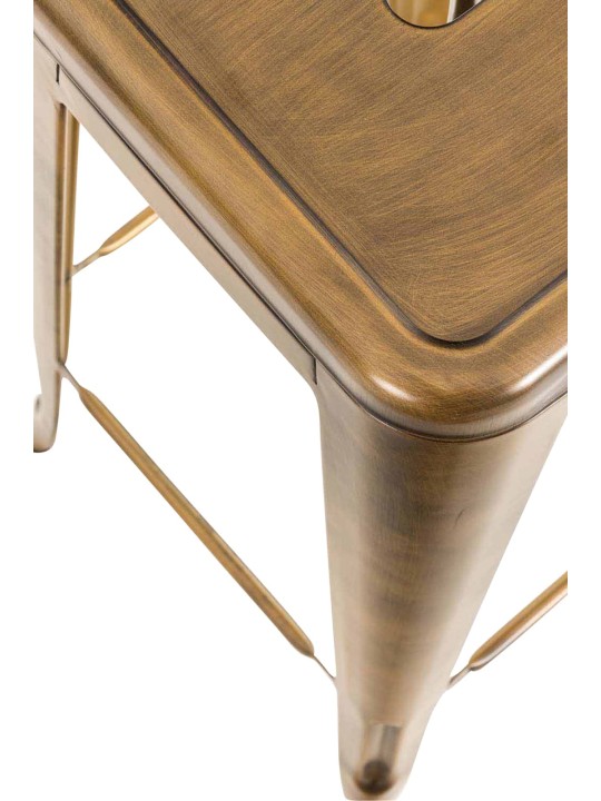 Conjunto de 2 bancos altos Joshua V2, dourado