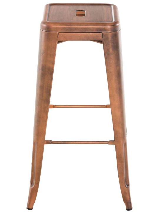 Conjunto de 2 bancos altos Joshua V2, cobre