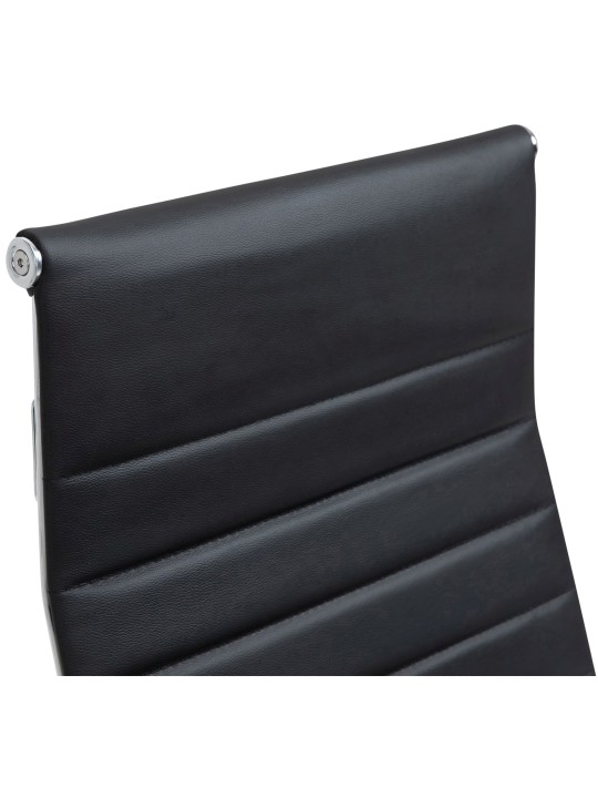 Cadeira de escritório Columbus couro verdadeiro, preto