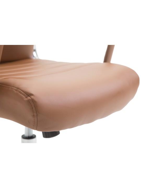 Cadeira de escritório Colombo, castanho claro