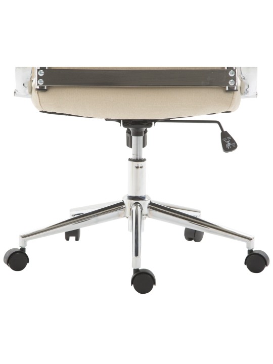 Cadeira de escritório tecido Columbus, creme