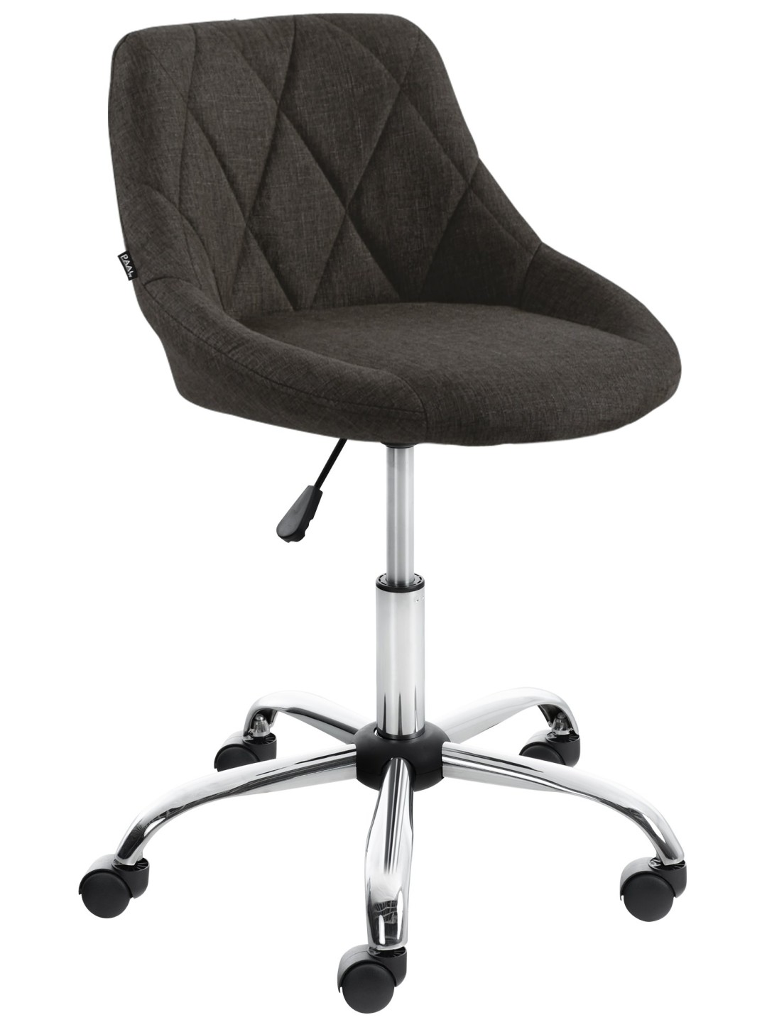 Banqueta de trabalho tecido Lazio, cinza escuro