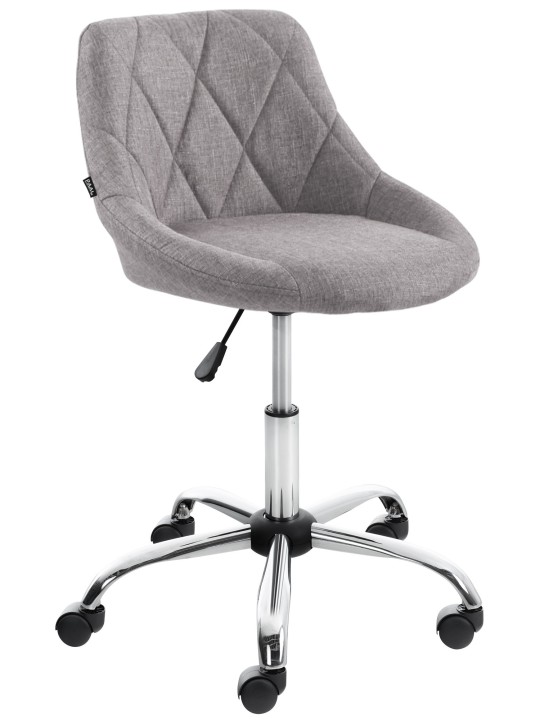 Banqueta de trabalho tecido Lazio, cinza Banqueta de trabalho tecido Lazio, cinza