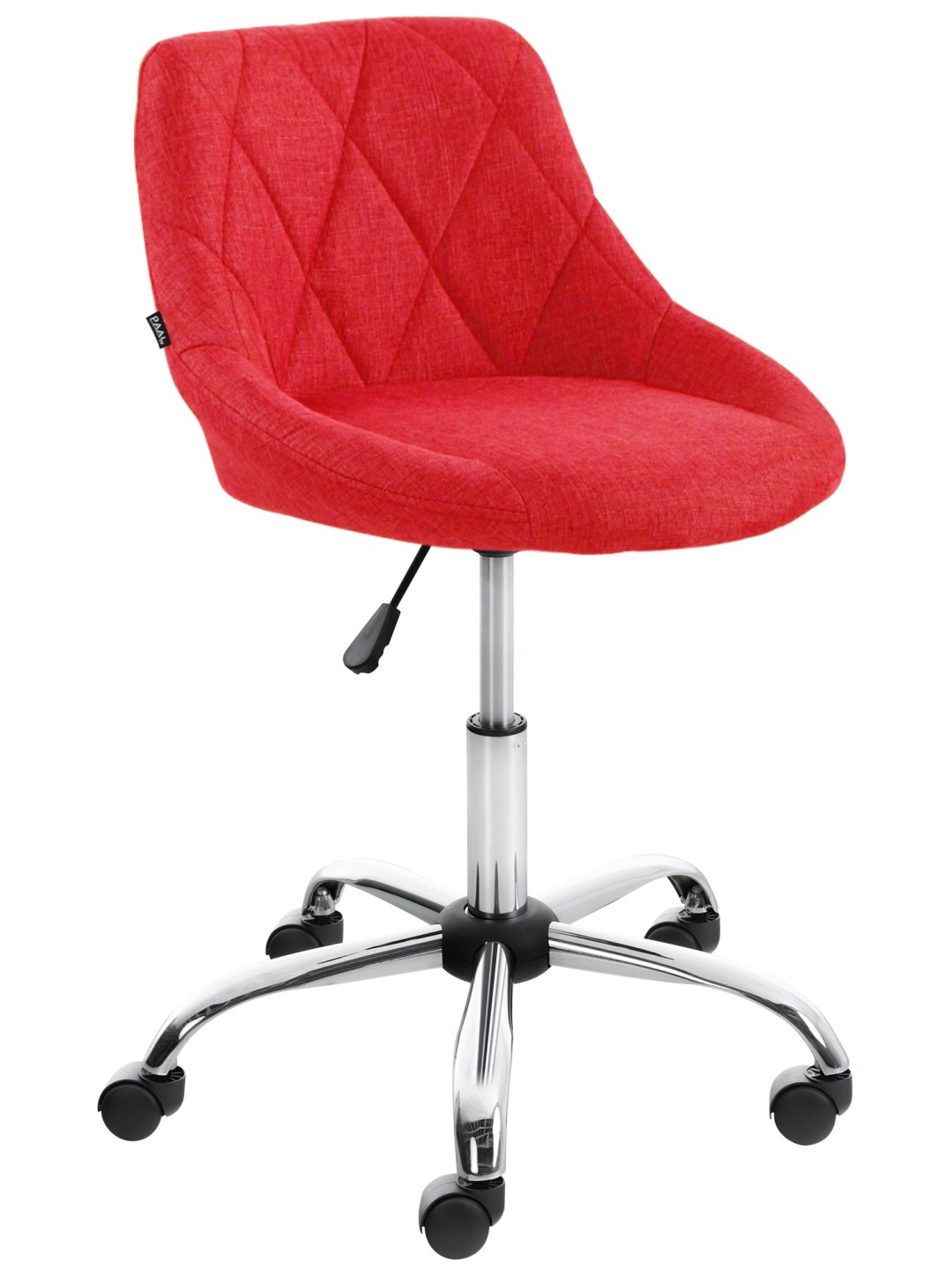 Banqueta de trabalho tecido Lazio, vermelho