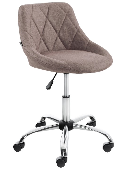 Banqueta de trabalho tecido Lazio, taupe