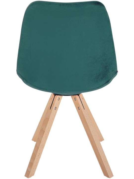 Cadeira Sofia Veludo Quadrada, verde