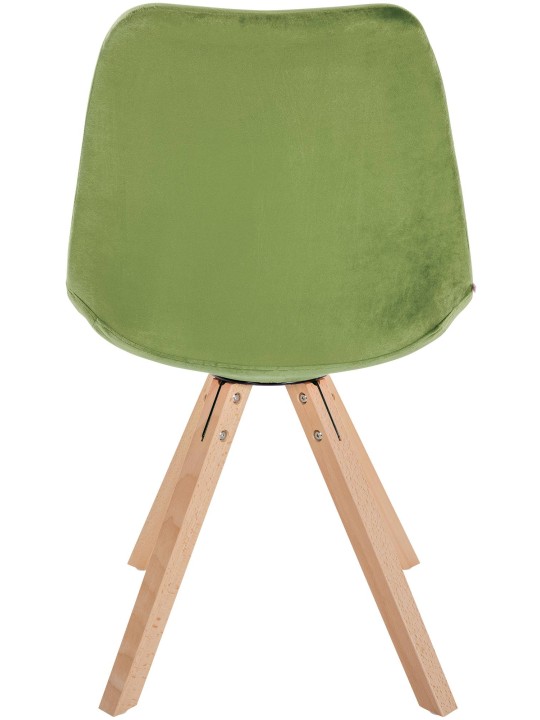 Cadeira Sofia Veludo Quadrada, verde claro Cadeira Sofia Veludo Quadrada, verde claro