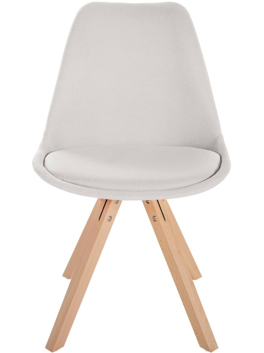 Cadeira Sofia tecido Quadrado, creme